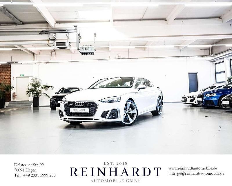 Ibisweiss Gebraucht 2020 Audi A5 Sportback S-Line Limousine | 33.415 € - Bild 1/3