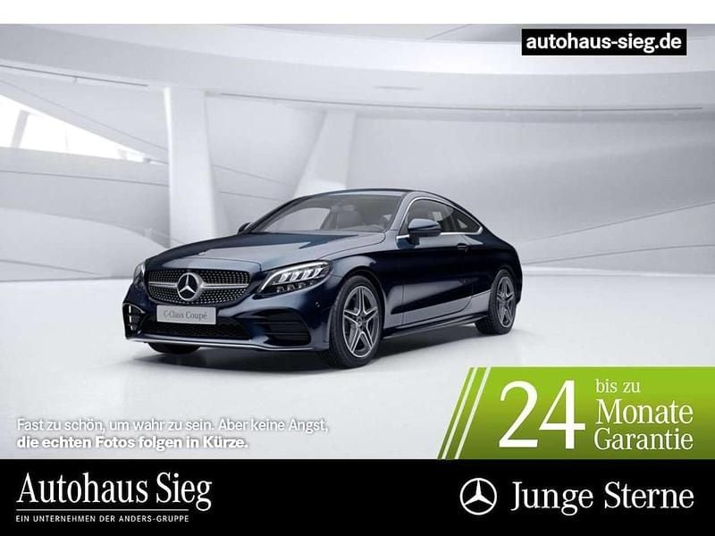 Blau Gebraucht 2022 Mercedes C220 AMG Coupé | 29.950 € (Superpreis) - Bild 1/3