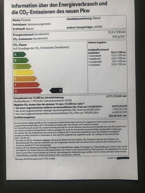 Gebraucht Porsche Macan 265 PS (194 kW) 2023 Weiß SUV