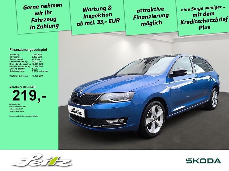 Blau Gebraucht 2018 Skoda Rapid Clever Limousine | 13.190 € (Fairer Preis) - Bild 1/3