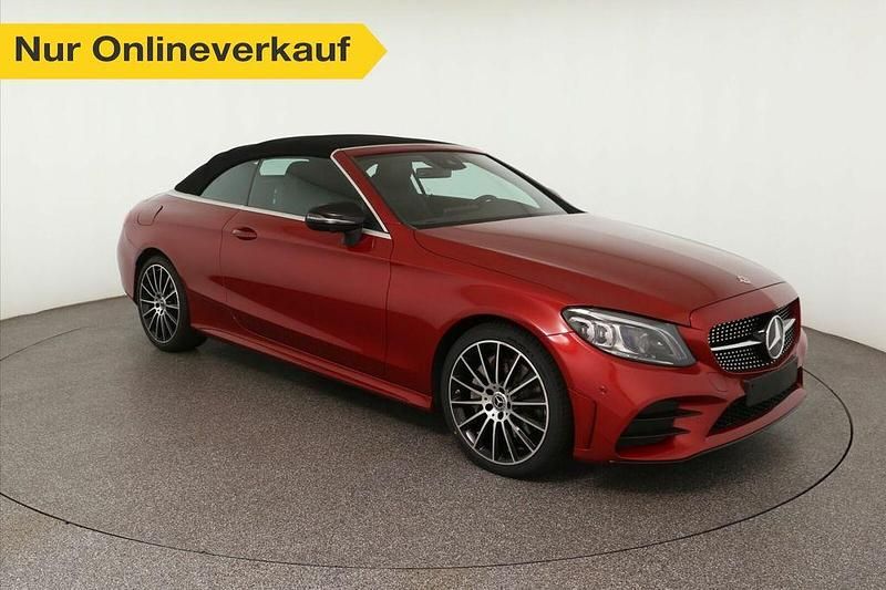 Rot Gebraucht 2022 Mercedes C300 AMG line Cabrio | 43.960 € (Fairer Preis) - Bild 1/3