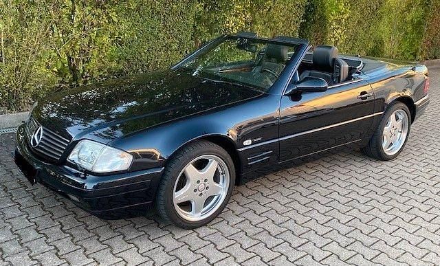 Schwarz Gebraucht 2001 Mercedes SL320 Edition Cabrio | 38.990 € - Bild 1/4