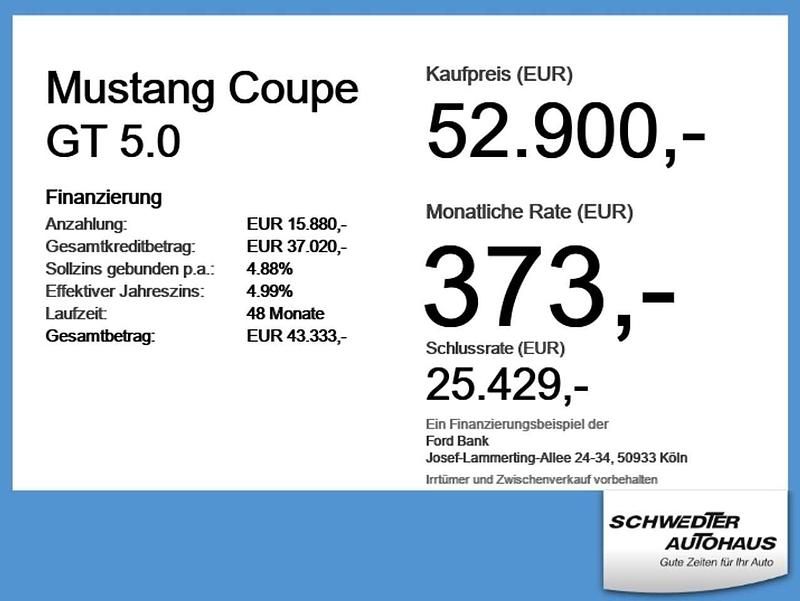 Neu Ford Mustang GT 446 PS (328 kW) 2025 Race red Coupé