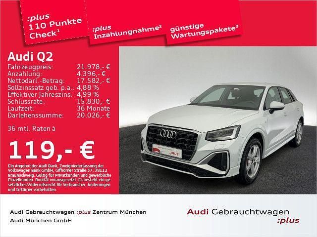 Weiß Gebraucht 2022 Audi Q2 S-Line SUV | 26.823 € (Fairer Preis) - Bild 1/2