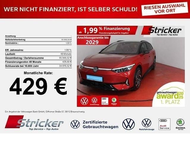 Kings red metallic (metallic) Gebraucht 2024 VW ID.7 GTX Kombi | 50.950 € - Bild 1/4