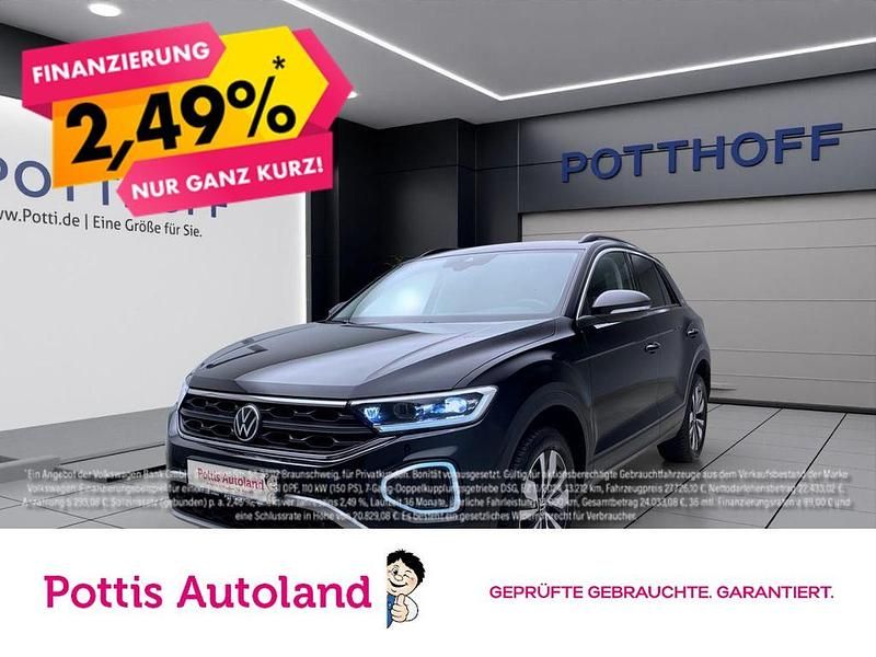 Schwarz Gebraucht 2025 VW T-Roc Goal SUV | 30.977 € (Superpreis) - Bild 1/4