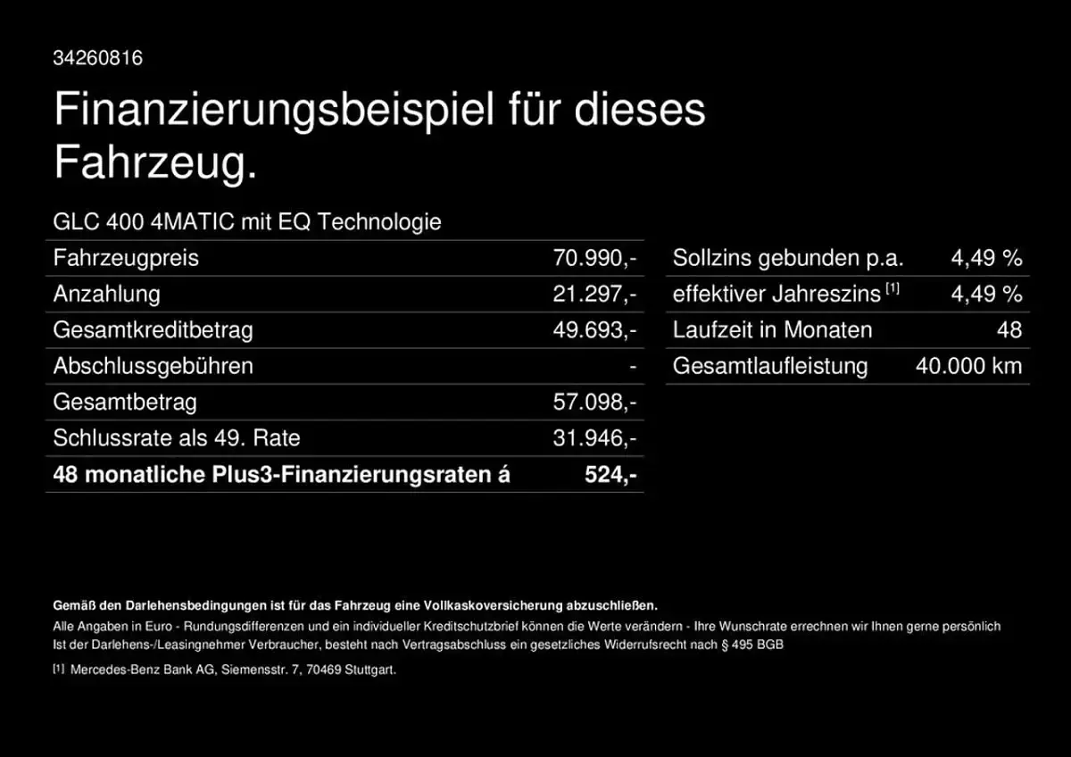 Gebraucht Mercedes GLC400d Avantgarde 359 kW (489 PS) 2026 Schwarz SUV