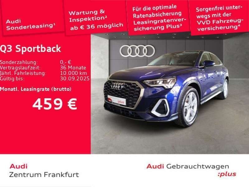 Navarrablau metallic Gebraucht 2024 Audi Q3 S-Line SUV | 44.250 € (Etwas zu teuer) - Bild 1/2
