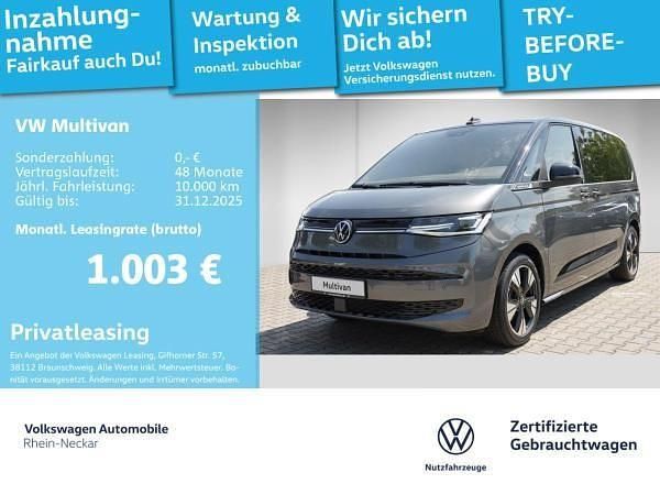 Grau (indiumgrau metallic) Gebraucht 2025 VW Multivan Edition Van | 69.992 € - Bild 1/4