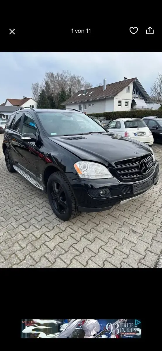 Gebraucht Mercedes ML320 211 PS (155 kW) 2007 Schwarz SUV