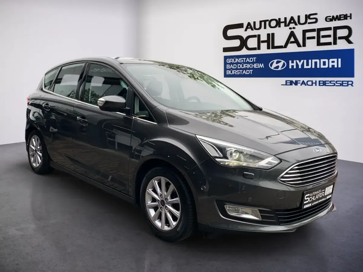 Käytetty Ford C-MAX Titanium 125 HP (91 kW) 2017 Harmaa Tila-auto