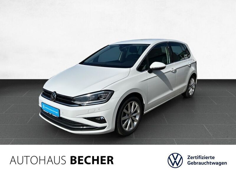 Weiss Gebraucht 2019 VW Golf Sportsvan Highline Van / Kleinbus | 18.930 € (Fairer Preis) - Bild 1/4