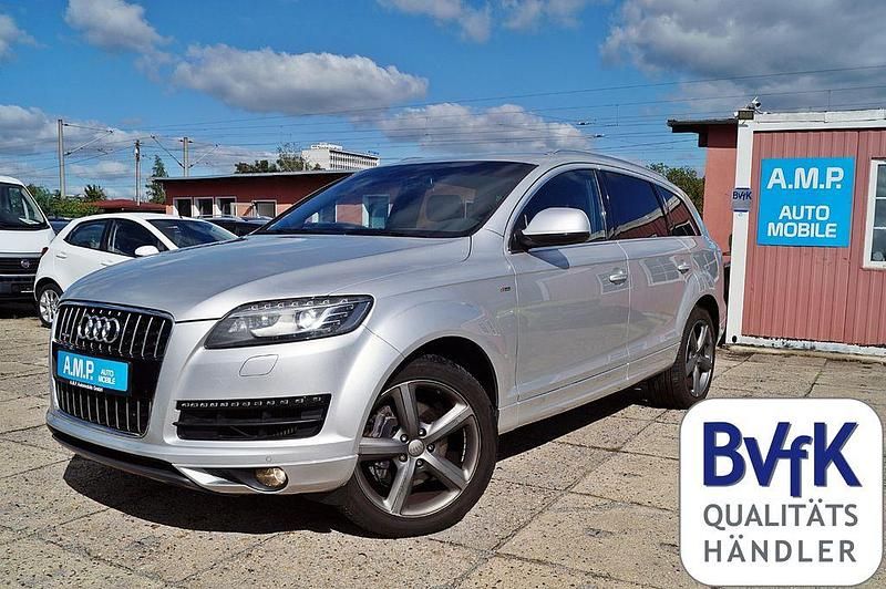 Silber Gebraucht 2014 Audi Q7 S-Line SUV | 18.499 € (Guter Preis) - Bild 1/4