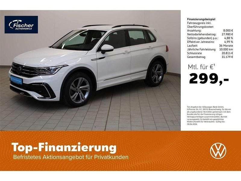 Gebraucht VW Tiguan R-line 150 PS (110 kW) 2024 Weiss SUV