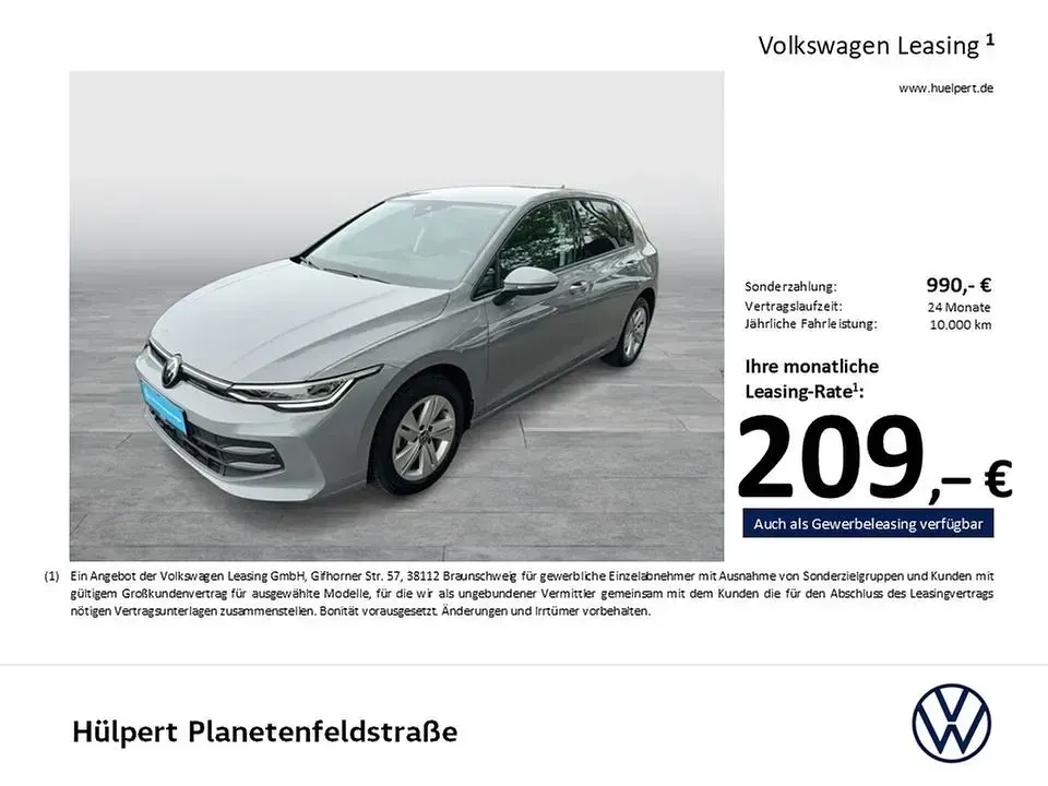 Gebraucht VW Golf VIII Life 150 PS (110 kW) 2025 Mondsteingrau Limousine