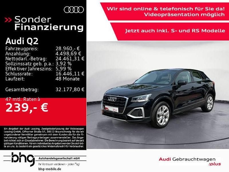 Mythosschwarz metallic Gebraucht 2024 Audi Q2 Advanced Plus SUV | 27.960 € (Fairer Preis) - Bild 1/4
