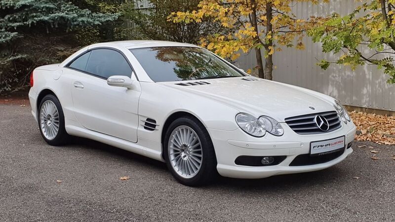 Gebraucht Mercedes SL500 AMG 306 PS (225 kW) 2006 Weiß metallic Cabrio