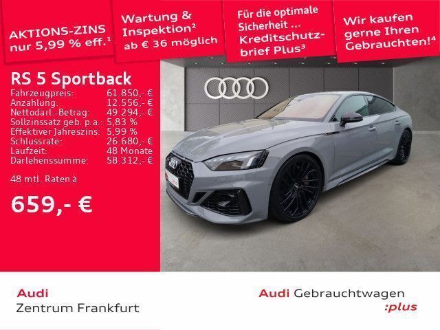 Grau Gebraucht 2020 Audi RS5 Sportback Sport Limousine | 61.850 € (Etwas zu teuer) - Bild 1/2