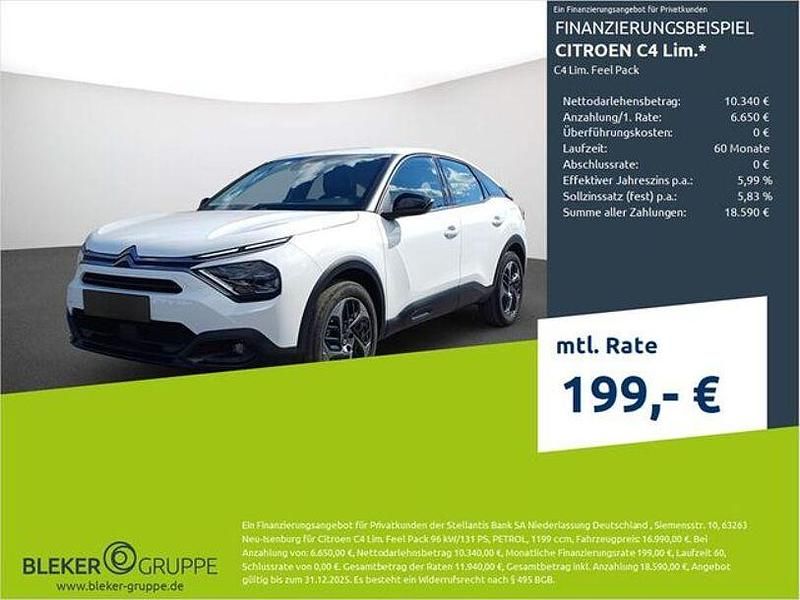 Weiß Gebraucht 2023 Citroën C4 Feel Limousine | 16.990 € (Fairer Preis) - Bild 1/3
