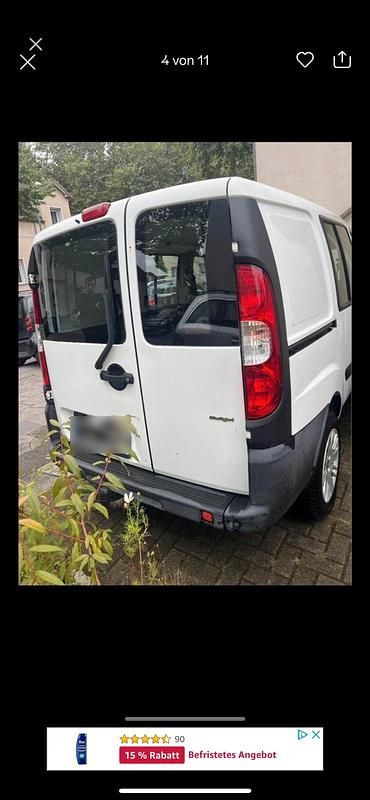 Gebraucht Fiat Doblò 84 PS (61 kW) 2009 Weiß Van / Kleinbus