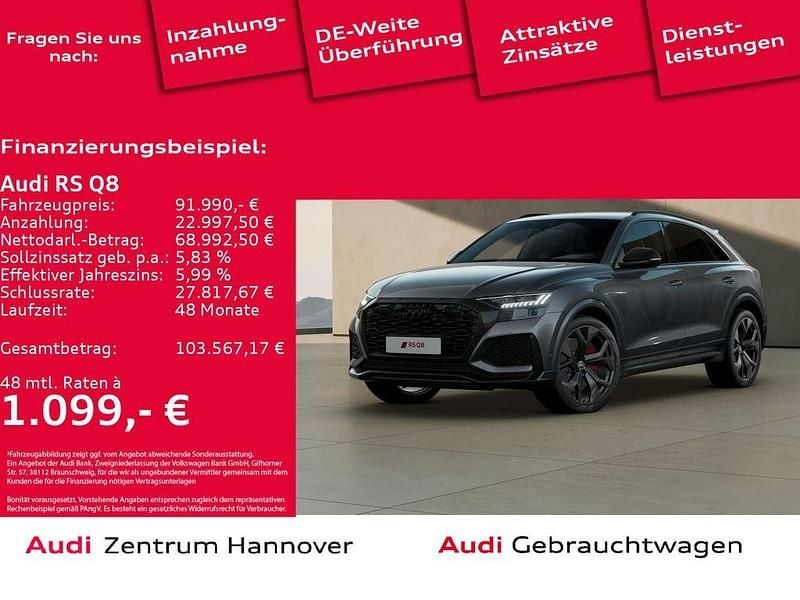 6y daytonagrau perleffekt (metallic) Gebraucht 2022 Audi RS Q8 Ambiente SUV | 91.990 € (Superpreis) - Bild 1/4