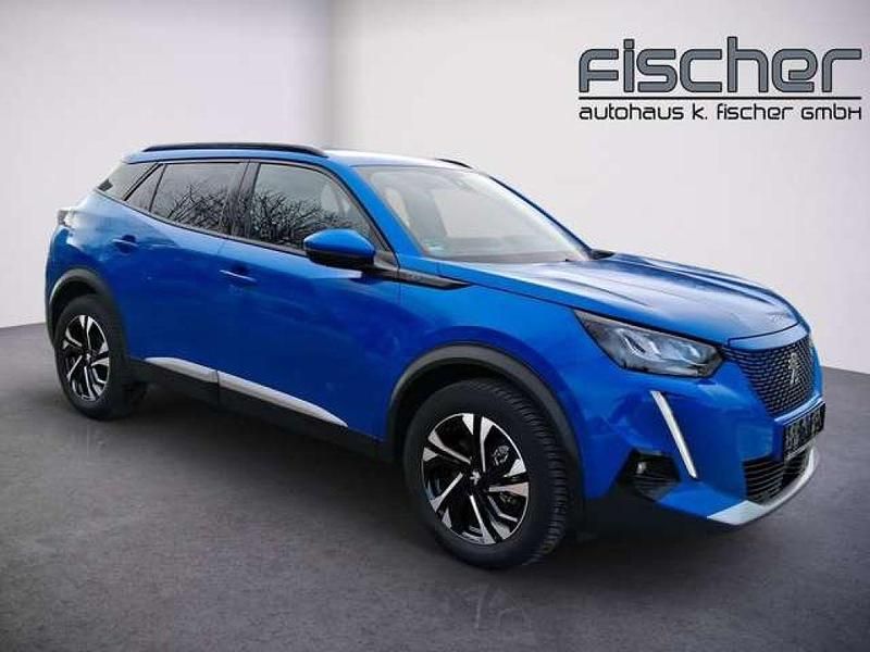 Gebraucht Peugeot e-2008 Allure 100 kW (136 PS) 2022 Blau metallic perlmutt (metallic) SUV
