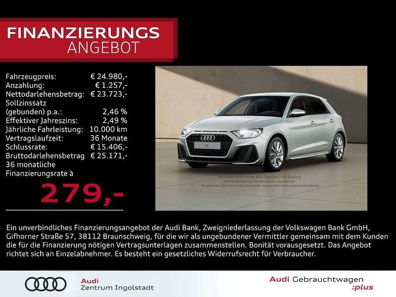 Tausilber metallic Gebraucht 2025 Audi A1 Sportback S-Line Kleinwagen | 24.980 € (Fairer Preis) - Bild 1/3