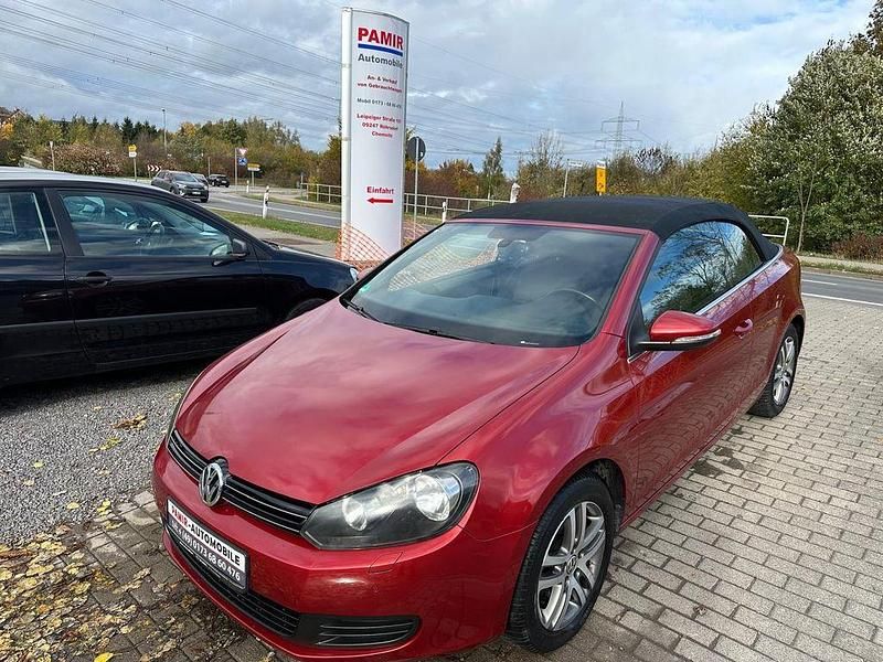 Rot Gebraucht 2012 VW Golf Cabriolet Basis Cabrio | 5.990 € (Superpreis) - Bild 1/4