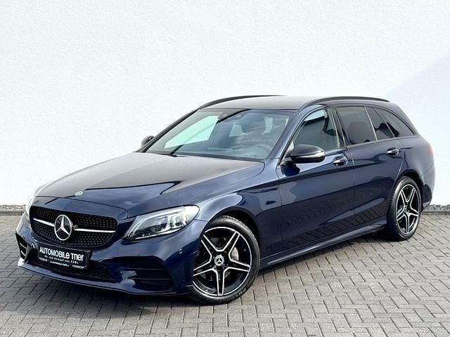 Blau Gebraucht 2021 Mercedes C180 AMG line Kombi | 27.990 € (Fairer Preis) - Bild 1/4