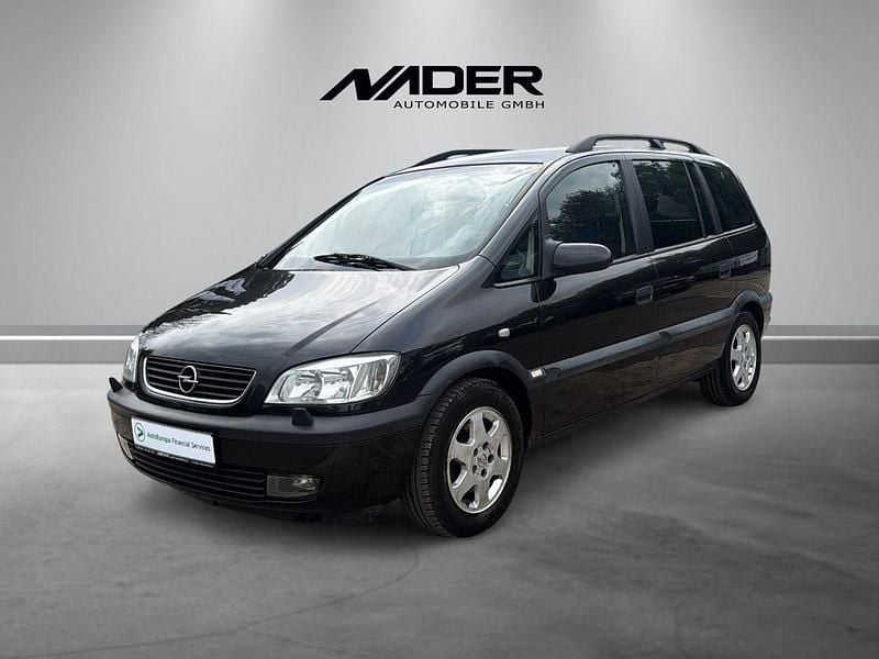 Schwarz Gebraucht 2000 Opel Zafira Elegance Van / Kleinbus | 1.290 € (Superpreis) - Bild 1/4