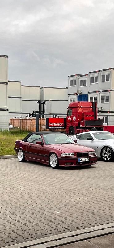 Rot Gebraucht 1995 BMW 320 Cabriolet Cabrio | 8.200 € - Bild 1/4