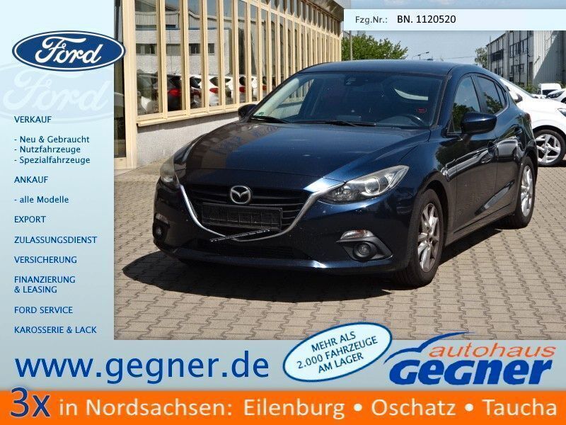 Blau Gebraucht 2013 Mazda 3 Center-Line Limousine | 4.440 € (Fairer Preis) - Bild 1/4