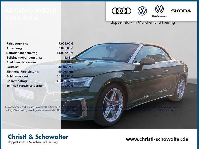 Gebraucht Audi A5 S-Line 204 PS (150 kW) 2025 Grün Cabrio