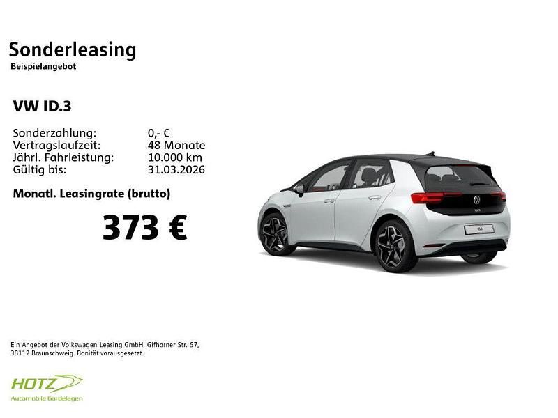 Gebraucht VW ID.3 Pro 150 kW (204 PS) 2022 Gletscherweiß metallic Kleinwagen