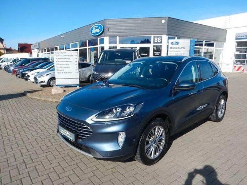 Blau Gebraucht 2020 Ford Kuga Titanium X SUV | 22.990 € - Bild 1/4