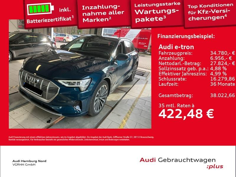 Second-hand Audi e-tron Advanced 300 kW (408 CP) 2023 Albastru SUV