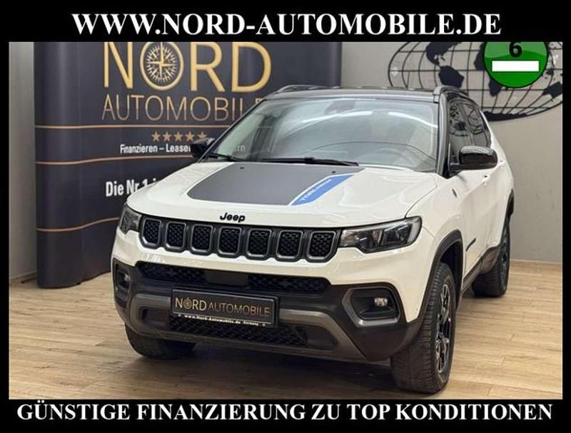 Alpine white / kontras Gebraucht 2023 Jeep Compass Trailhawk SUV | 20.490 € (Guter Preis) - Bild 1/3