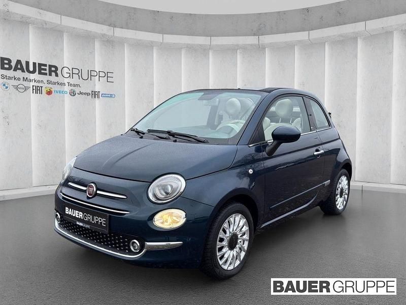 Blau Gebraucht 2020 Fiat 500C Lounge Cabrio | 11.750 € (Fairer Preis) - Bild 1/4