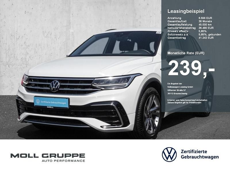 Pure white Gebraucht 2024 VW Tiguan R-line SUV | 35.480 € (Superpreis) - Bild 1/4