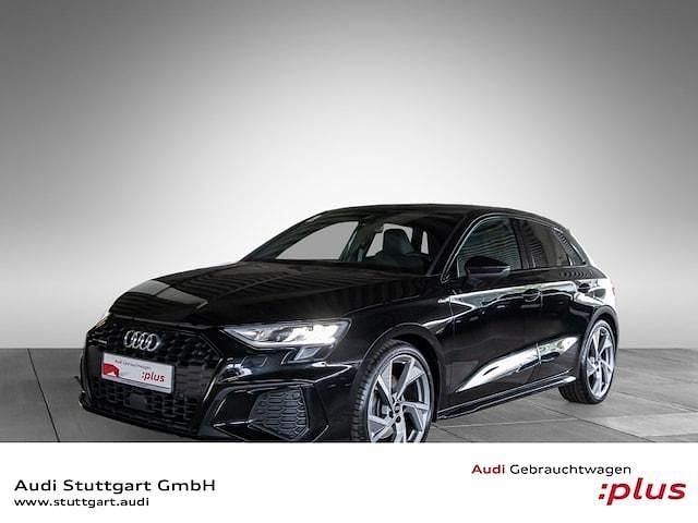 Mythosschwarz metallic Gebraucht 2022 Audi A3 Ambiente | 33.390 € (Teuer) - Bild 1/4