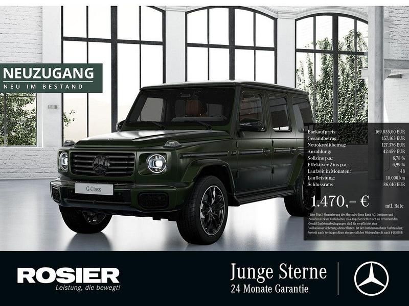 Grün / manufaktur oliv (metallic) Gebraucht 2024 Mercedes G500 AMG SUV | 169.835 € - Bild 1/4