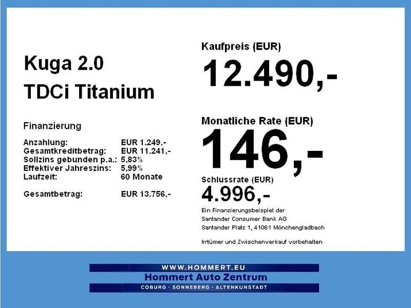 Gebraucht Ford Kuga Titanium 150 PS (110 kW) 2017 Frostweiß (metallic) SUV