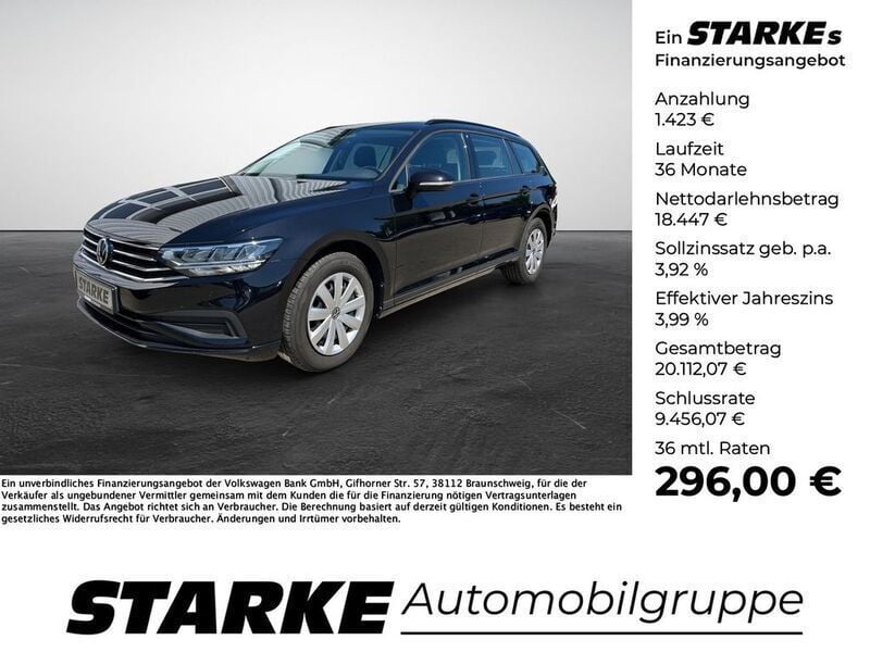 Schwarz Gebraucht 2022 VW Passat Conceptline Kombi | 19.870 € (Guter Preis) - Bild 1/4
