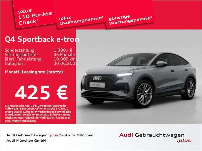 Kieselgrau Gebraucht 2024 Audi Q4 e-tron Advanced SUV | 47.811 € (Superpreis) - Bild 1/2