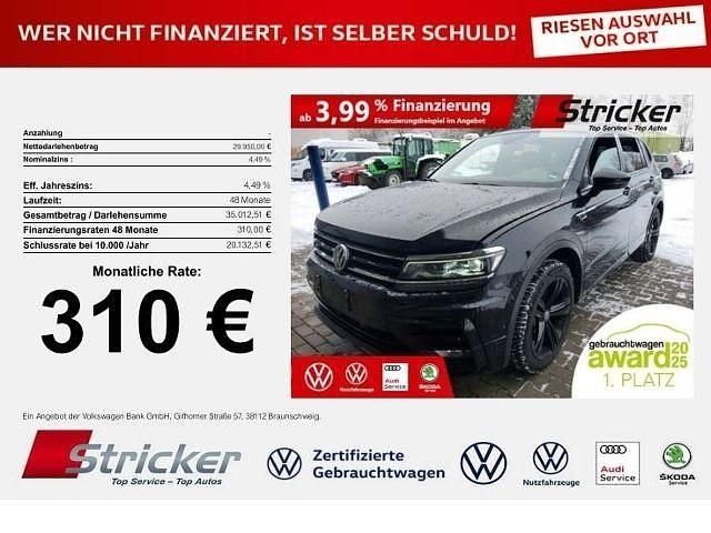Gebraucht VW Tiguan Allspace Style 200 PS (147 kW) 2021 Deep black perleffekt (metallic) SUV