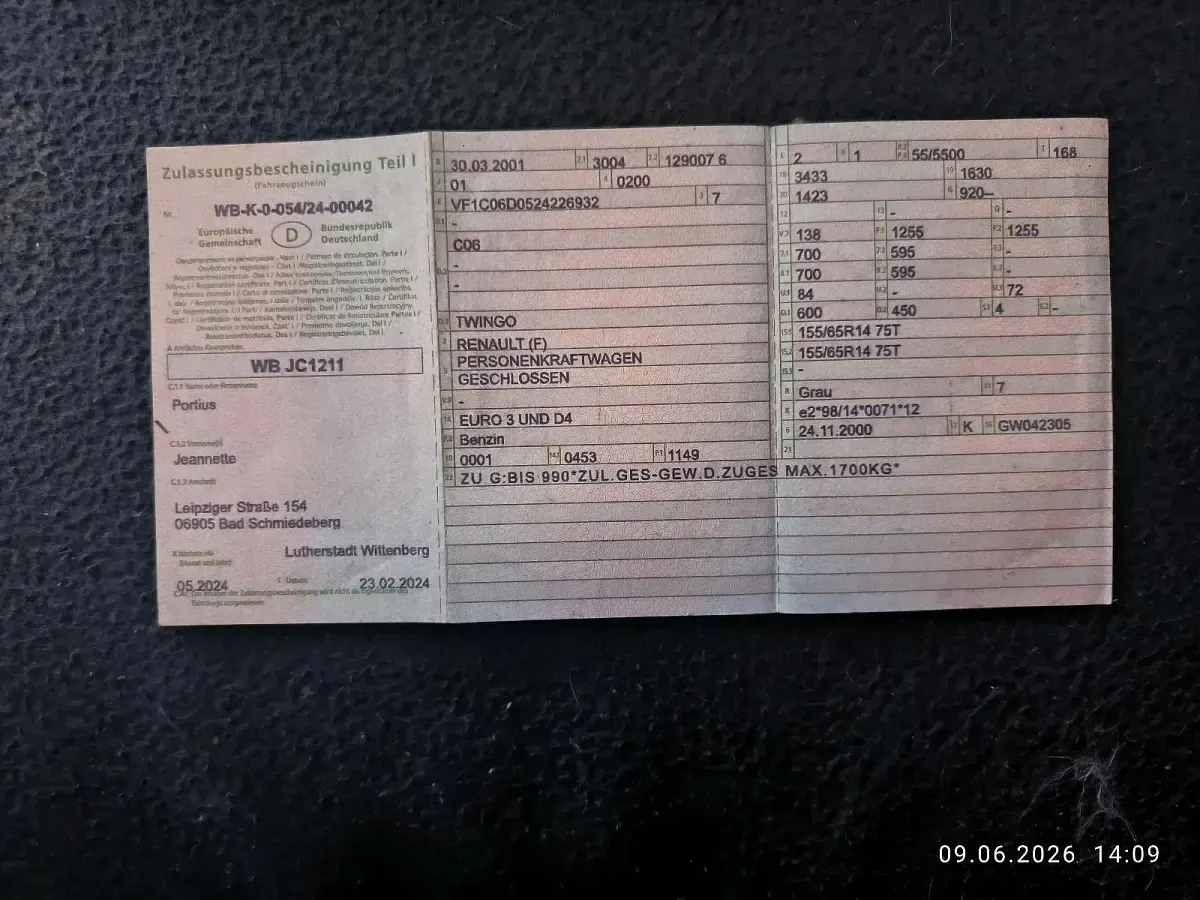 Gebraucht Renault Twingo 75 PS (55 kW) 2001 Grau Kleinwagen