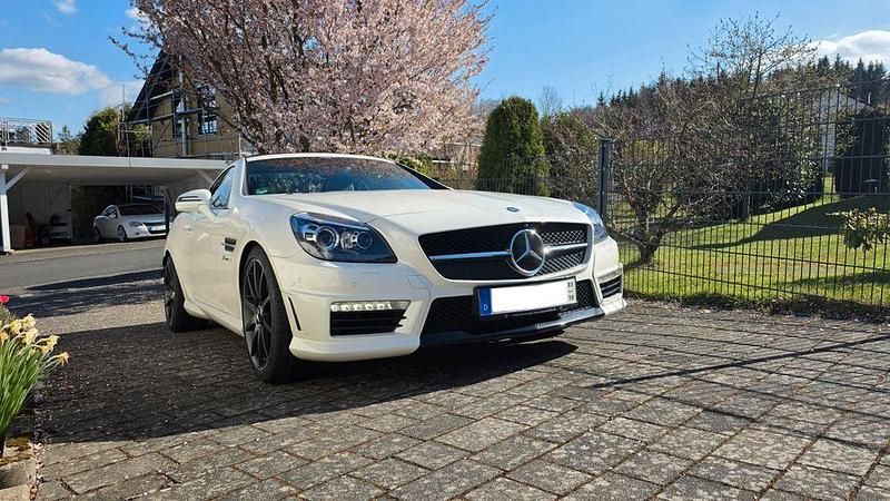 Gebraucht Mercedes SLK55 AMG AMG 421 PS (309 kW) 2014 Weiß Cabrio