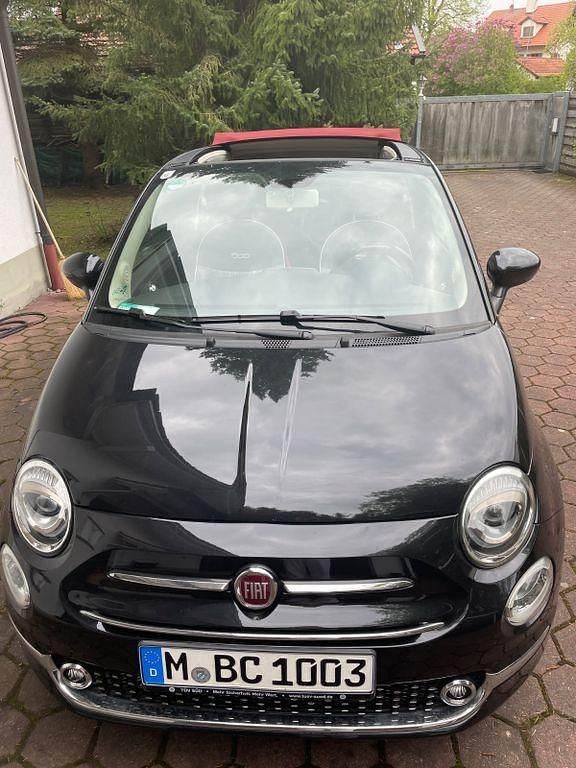Schwarz Gebraucht 2015 Fiat 500C Lounge Cabrio | 8.444 € (Fairer Preis) - Bild 1/4
