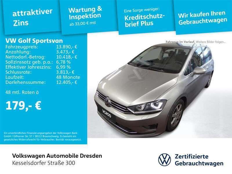Tungsten silver metallic Gebraucht 2016 VW Golf VII Highline Limousine | 13.890 € (Fairer Preis) - Bild 1/3