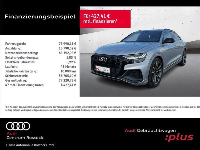 Silber Gebraucht 2019 Audi SQ8 Ambiente SUV | 78.990 € (Teuer) - Bild 1/4